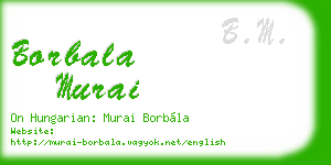borbala murai business card